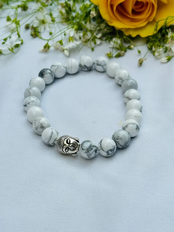 Strengthen Memory and Pain & Stress Relief Bracelet (Howlite)